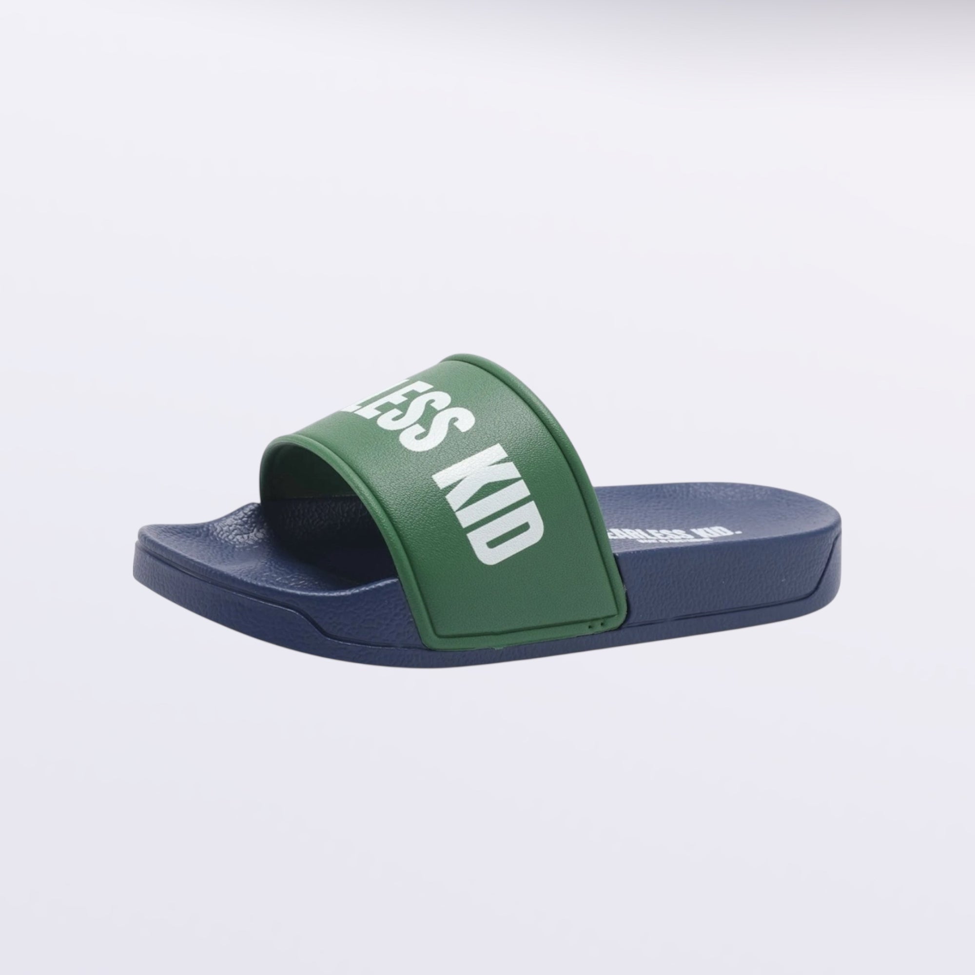 FEARLESS KID. Slides Blue/Green